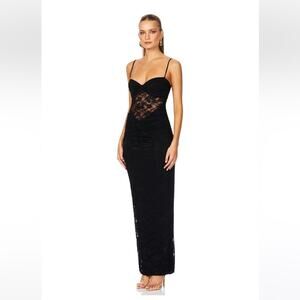 NWT Nookie Lene Lace Maxi in Black Size Small